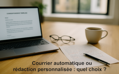 Courrier automatique ou rédaction personnalisée : quel choix ?