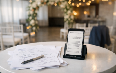 Écrire un discours de mariage avec l’IA