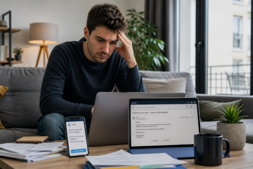locataire demandant une quittance de loyer en ligne après relance sans réponse du propriétaire